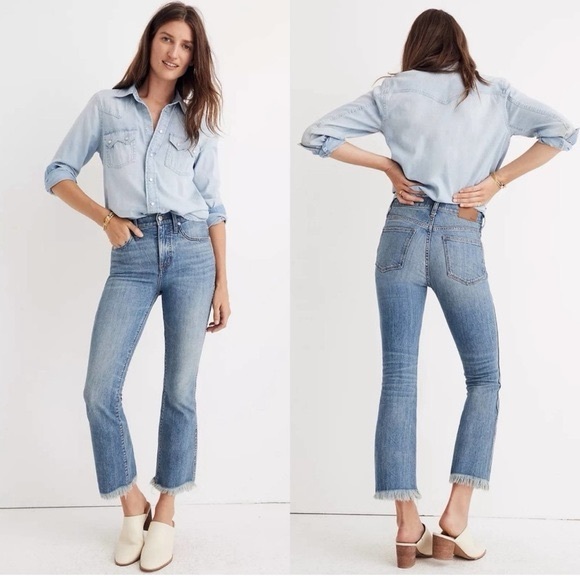 Madewell Cali Demi Comfort Stretch Boot Ankle Jeans - Picture 1 of 7